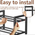 Closet 3 Expandable Shoe Rack Small Shoe Storage Narrow Shoe Racks Metal Show Rack Slim Shoe Shelf for Entryway