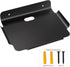 8" Floating Shelves for Wall, Metal Wall Shelf for Smart Home, Speakers, Internet Router, Security Camera (Black)