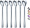 Long Handle Premium Stainless Steel Spoon Set of 6, Coffee Stirrers, Ice Tea, Ice Cream, Cocktail Spoons