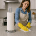 Creative Home Heavy Duty Metal Paper Towel Holder, Standing Roll Dispenser for Kitchen, Black