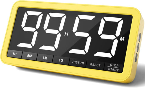 VOCOO Digital Kitchen Timer with 7.8 Extra Large Display, Magnetic, 3 Brightness,