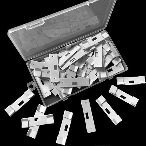 25PCS Metal Vertical Blind Repair Vane Savers, Vertical Blinds Repair Kit for Replacement Slats