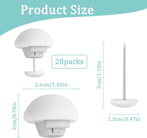 20pcs White Duvet Clips for Comforter Inside, Duvet Pins Set Keeps Comforter from Shifting, Duvet Cover Clips for Quilt, Decoration (White) by Donmnemb