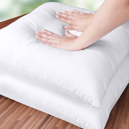 Utopia Bedding Throw Pillows Insert, Pack of 2, 12 x 12 Inches White Indoor Decorative Couch Pillows