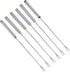 Fondue Sticks 6pcs, Stainless Steel Smores Sticks with Heat Resistant Handle for Cheese Meat Chocolate Dessert Roast