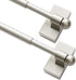 Turquoize 2-Pack Magnetic Curtain Rods, Adjustable 9-16 inch, Multi-Use, Nickel