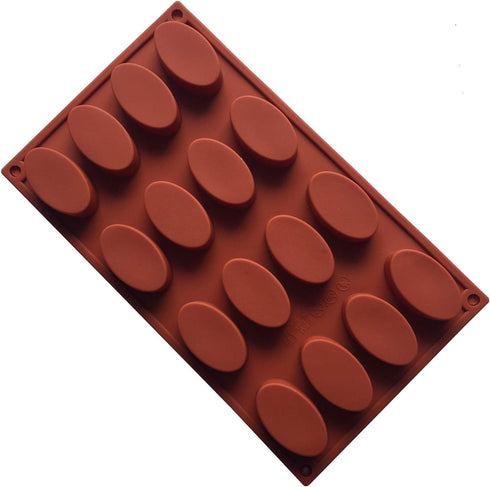 Oval Silicone Pudding Mold: Reusable DIY Baking Tins for Cake, Cupcake, Chocolate, and Ice Cube