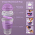 4 Pack 20 oz Freshmage Yogurt Parfait Cups with Lids, Reusable Overnight Oats Containers with Lids, Folding Spoons