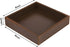 8 8 1.8 inches HofferRuffer Faux Leather Vanity Tray, Elegant Desktop Storage Organizer, Decorative Catchall
