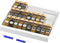 Expandable Metal Spice Drawer Organizer,3-Tier,Slanted Seasoning Jars Tray for Kitchen Cabinet Drawers