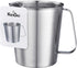 KSENDALO 48oz/6Cup SUS304 Stainless Steel Measuring Cup, Precision Engraved Markings for Liquid, Coffee, Milk & Espresso