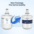GLACIER FRESH Replacement for DA29-00003G Water Filter, Compatible with Samsung* Aqua-Pure Plus, DA29-00003F, DA29-00003B, HAFCU1, RFG237AARS, FMS-1, RS22HDHPNSR, RSG257AARS, WSS-1, 3 Pack by GLACIER FRESH