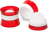 Zoku Set of 2 Silicone Ice Sphere Molds, Stackable 2.5-Inch Ice Ball Maker, Leak-free, Easy-Release, Red