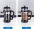 Easyworkz French Press - 12 oz Coffee Tea Maker with Borosilicate Glass and Soft Grip Handle