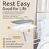 KIWIFOTOS Bedside Shelf for Bed, Large Bed Tray Table Under Mattress for Box Spring/Platform Bed, Nightstand Caddy