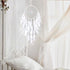 White Feathers Dream Catcher by Dremisland, Elegant Wall Hanging for Bedroom, Wedding Party Gift for Girls