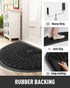 17x30 tchdio Door Mat Outdoor Indoor Entrance Doormat-Semicircular Durable Rubber Non Slip Front Door Mat for Outside