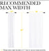NICETOWN White Curtains for Kitchen Window, Light Filtering Curtains & Drapes for Small Window (34 in x 45 in, 1 Pair)