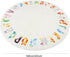 Rug,5.2 Round ABC Kids ft Animal Alphabet Playroom Rug,Washable Non-Slip Cute Nursery Rug for Kids Room,Educational Kid