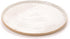 Vanity Tray with Brown Trim, Decorative Round Tray for Bathroom, Countertop, Perfume Holder Organizer, Dresser, Table,