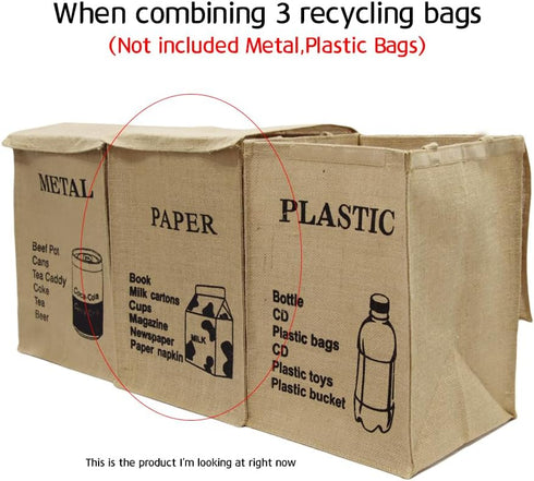 Sturdy Lightweight Recycle Basket with Handles for Paper Waste