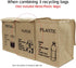 Sturdy Lightweight Recycle Basket with Handles for Paper Waste