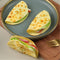 Skyseen 3Pcs Realistic Pancake Taco Fake Burrito Dessert Model for Decoration Display Props