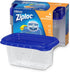 Ziploc Medium Rectangle Container, 1.5 Cups, 4 Count (Pack of 1)