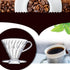 V 02 60° Cone Plastic Coffee Dripper, 1-4 Cups, Reusable Pour Over Coffee Maker for Home, Cafe