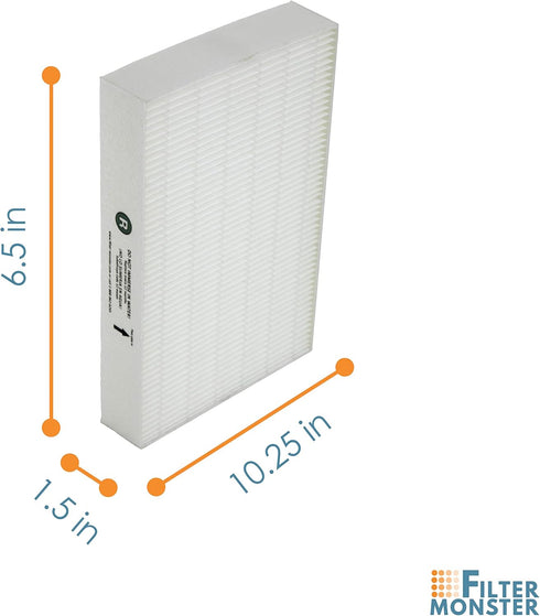 True HEPA Replacement Filter Compatible with Honeywell HEPA R Filter (HRF-R2), 2 Pack
