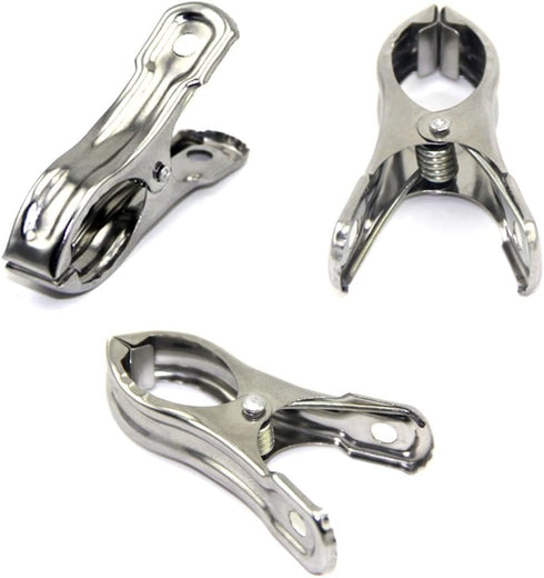 Row Cover Clips, 40 Pack, 2.2 Inch Stainless Steel Clothes Pins for Garden and Beach Towel