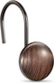 CHICTIE Bronze Shower Curtain Hooks Rings - Oil Rubbed Metal Rust Resistant Decorative Shower Curtain Hooks, Set of 12