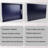 Counter, 11.8*15.7*1.6 Navy Blue Serving Tray for Coffee Table, Rectangular Plastic Decorative Tray with Handles