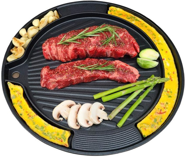 UPIT Korean BBQ Egg Grill Pan - Even Heating and Easy to Clean, Perfect for Pork Belly