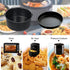 Air Fryer Cake Pan, Two 6-Inch Baking Pans for Air Fryers, Non-Stick, Dishwasher-Safe, Universal Design