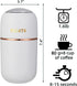 Coffee Grinder Electric for Beans, Spices, Herbs, Grains, Nuts, Stainless Steel Blades, 2.8 oz, White