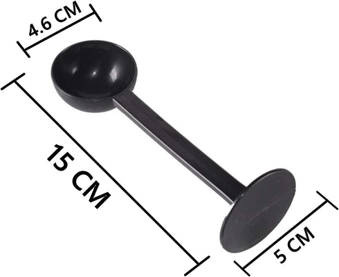 10g Espresso Coffee Measuring Spoon, Plastic Coffee Scoop for Ground Coffee, Tea, Salt with Pressed Bottom 5.9x1.9inch