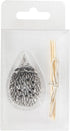 Creative Co-Op Silver Hedgehog Toothpick Holder with Toothpicks