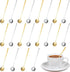 20 Pcs 6.8 Inches Coffee Spoons, Espresso Spoons, Stainless Steel Stirring Spoons with Long Handle, Cute Mini Gold