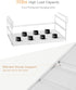 Expandable Under Shelf Storage Basket, 2 Pack Hanging Baskets for Kitchen Pantry and Desk Counter, White