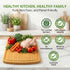 18 Inch GREENER CHEF Extra Large Bamboo Cutting Board with Lifetime Replacements - Organic Wooden Butcher Block, XL