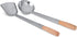 Craft Wok Ladle and Spatula Set with Wooden Handles for Asian Chinese Carbon Steel Woks