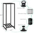 2 LUBORN Plant Stand Indoor Outdoor, Wrought Iron Plant Stands Tier Heavy Duty Metal Pedestal Stand Decorative Flower