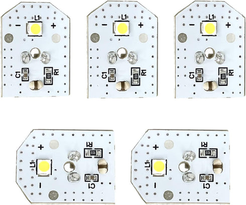 (5PK WR55X11132 WR55X26487 WR55X30603 Refrigerator LED Light Bulb Fits for GE Replaces 3033142 AP5646375 PS4704284