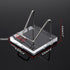 Hipiwe Metal Display Stand with Acrylic Base, Small Easel for Geodes, Crystals, Business Card Holder