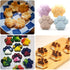 Silicone Molds Puppy Dog Paw and Bone, Non-Stick Food Grade Molds for Chocolate, Candy, and Cupcake Baking (Set of 4)