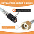 Soda Machine Co2 Adapter, CGA320 to tr21-4 Direct Adapter with 60 Inch High Pressure Stainless Steel Hose