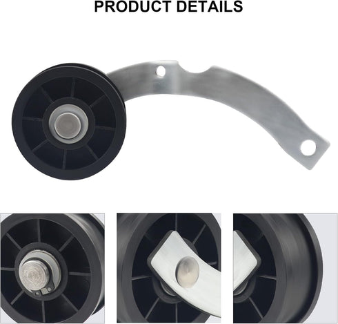 37001287 Dryer Idler Pulley Assembly, Compatible with Whirlpool Dryers, Replaces WP37001287 AP6008789
