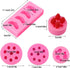 5Pcs Fruit Shaped Jelly Molds, 3D Mini Silicone Fruit Mold for Cupcake Decorating, Soap, Chocolate