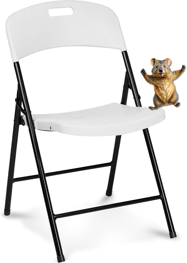 Oline Folding Chair, Indoor Outdoor Plastic Commercial Stackable Foldable Guest Chairs for